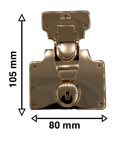 Solid brass clipper closure for luxurious trunk | MMC COLOMBO