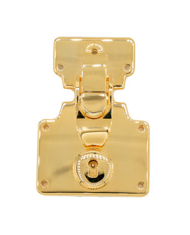 Solid brass clipper closure for luxury trunk | MMC COLOMBO
