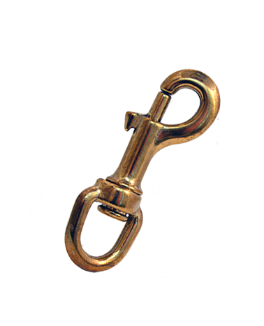 Brass snap hook for dog leashes and leather goods | MMC COLOMBO