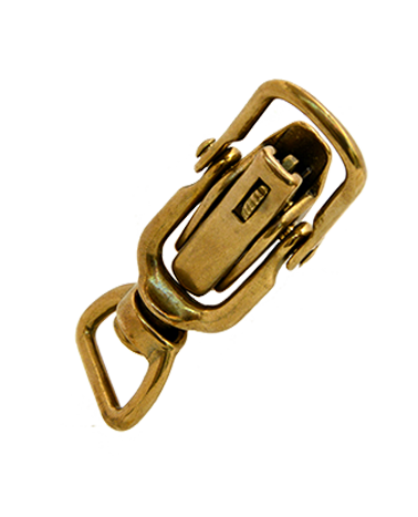 Brass snap hook for dog leashes and leather goods | MMC COLOMBO