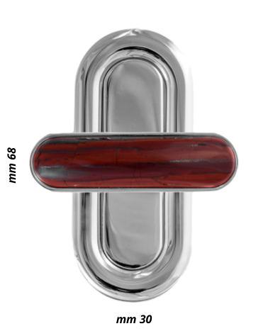 Turn lock for bag with cabochon rainbow jasper | MMC COLOMBO