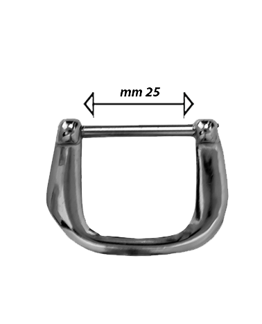 Brass ring for leather goods | MMC COLOMBO