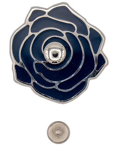 Rosa flower closure in solid brass for leather bags | MMC COLOMBO