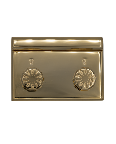 Solid brass combination lock for leather goods | MMC COLOMBO