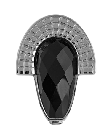 Closure for handbag with faceted onyx | MMC COLOMBO