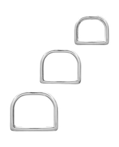 Brass D-ring for leather goods | MMC COLOMBO