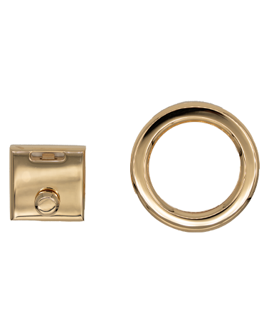 Solid brass lock for leather handbag | MMC COLOMBO