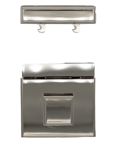 Solid brass closure for leather briefcase | MMC COLOMBO