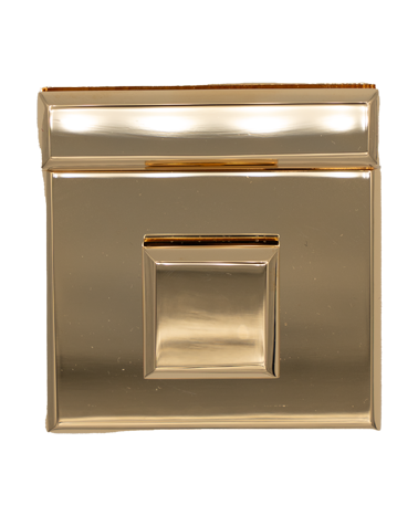 Solid brass closure for leather briefcase | MMC COLOMBO