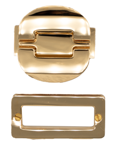 Solid brass clip closure for leather bag | MMC COLOMBO
