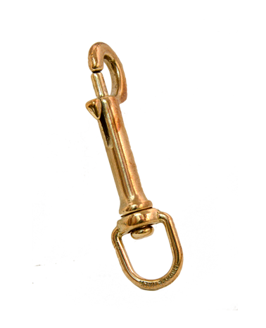 Brass snap hook for dog leashes and leather goods | MMC COLOMBO