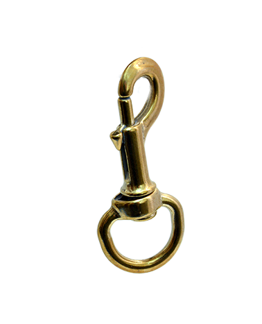 Brass snap hook for dog leashes and leather goods | MMC COLOMBO