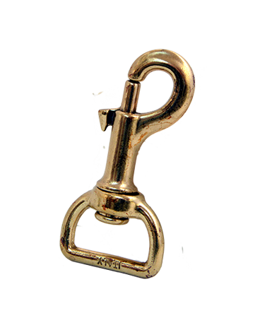 Brass snap hook for dog leashes and leather goods | MMC COLOMBO