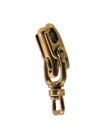 Brass snap hook for dog leashes and leather goods | MMC COLOMBO