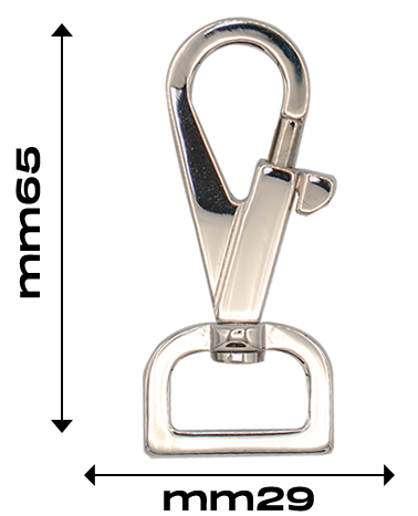 Solid brass snap hook for leather shoulder bags | MMC COLOMBO
