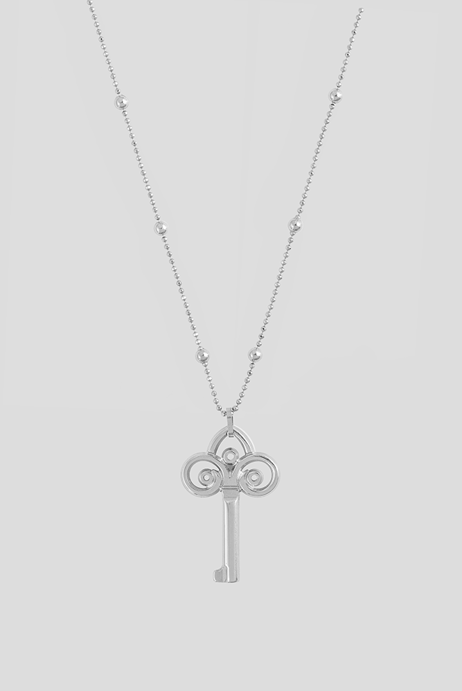 Necklace with Liberty Key pendant in gold plated brass | MMC COLOMBO