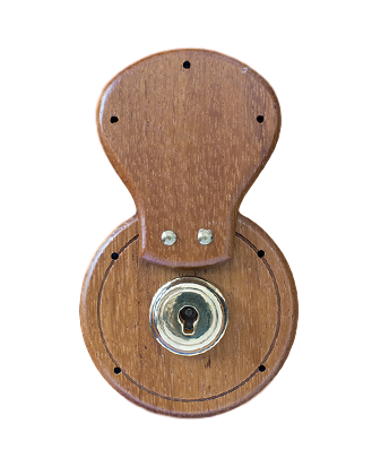 Wood covered key lock for leather goods | MMC COLOMBO