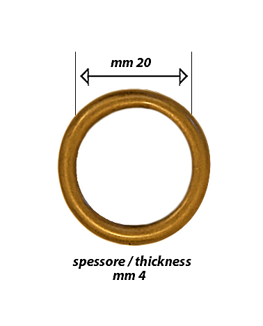 Zamak ring for leather goods | MMC COLOMBO