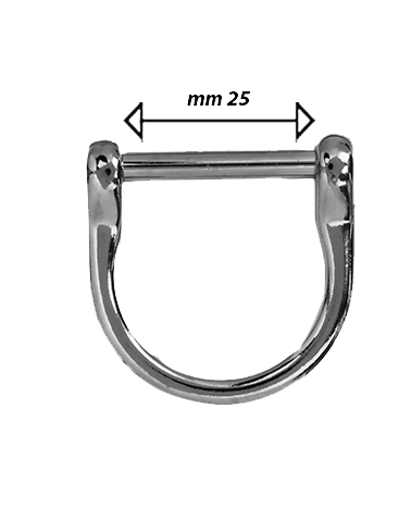 Zamak ring for leather goods | MMC COLOMBO