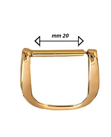 Brass ring for leather goods | MMC COLOMBO