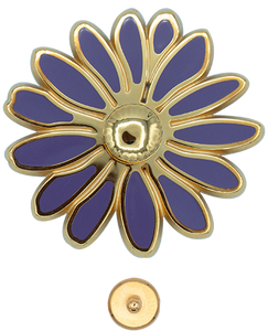 Margherita flower closure in solid brass for leather bags | MMC COLOMBO