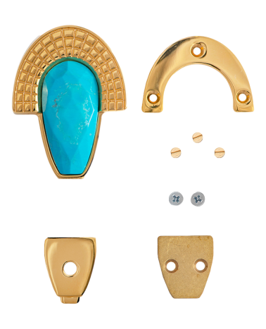 Closure for handbag with faceted magnesite | MMC COLOMBO