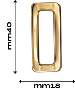 Brass rectangular ring | MMC COLOMBO