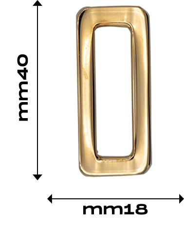 Brass rectangular ring | MMC COLOMBO